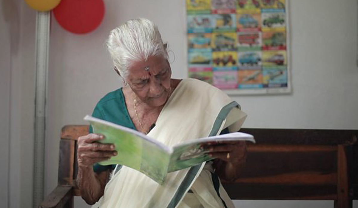 Indian granny who learnt to read and write at 104